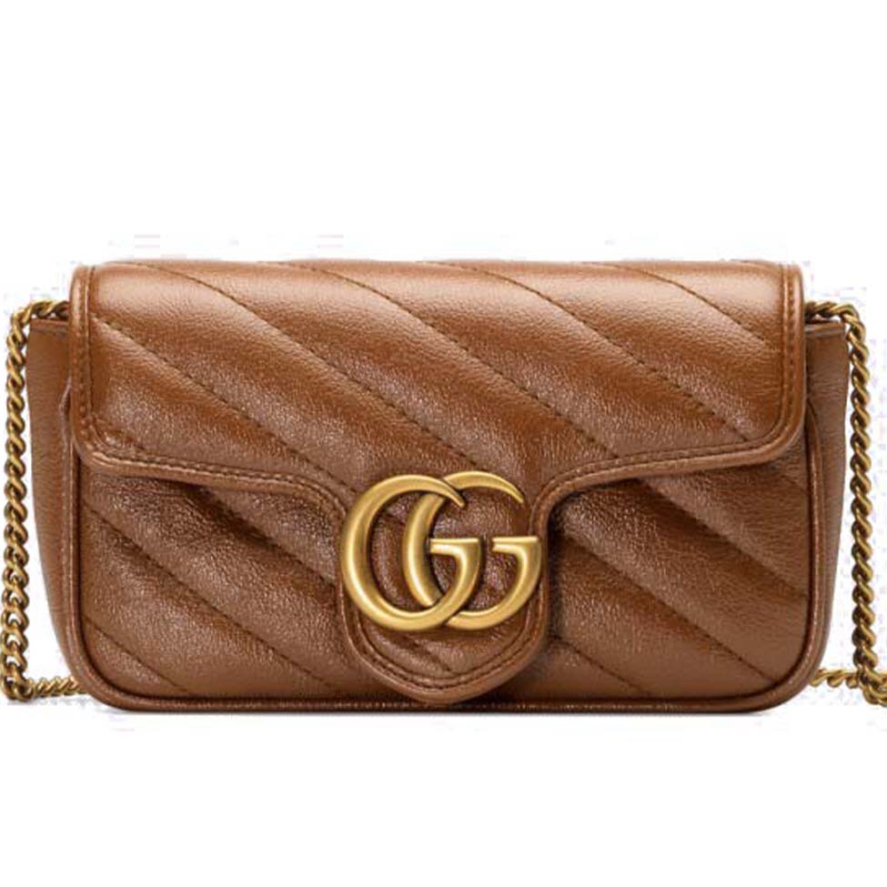 GUCCI GG MARMONT MATELASSÉ SUPER MINI BAG ‎476433 （16.5*10.2*5.1cm）